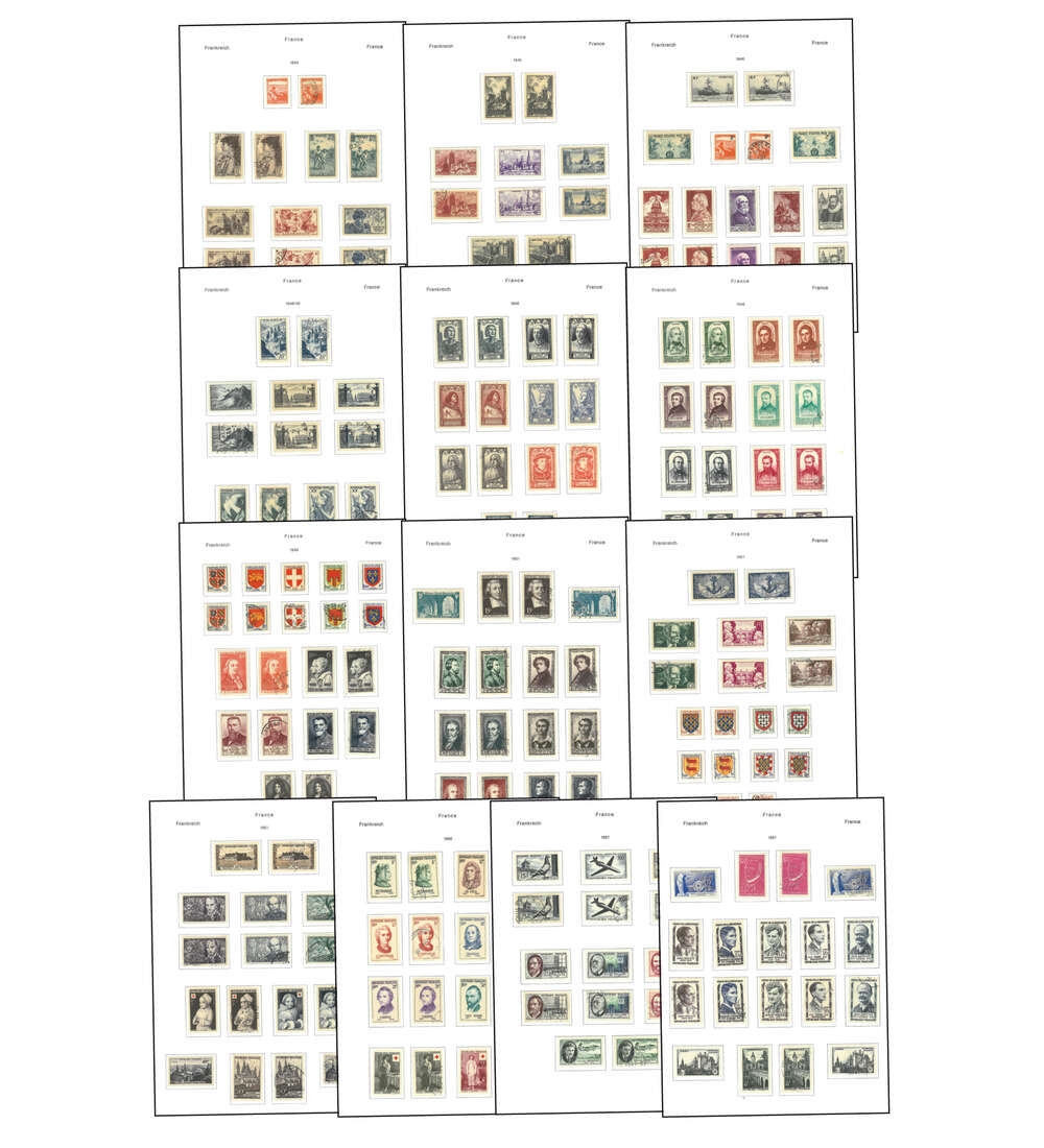 Frankreich 1945 - 1989 Top Sammlung postfrisch + gestempelt