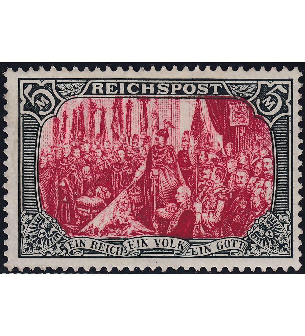 Deutsches Reich 5 Mark Reichspost Nr. 66 ungestempelt