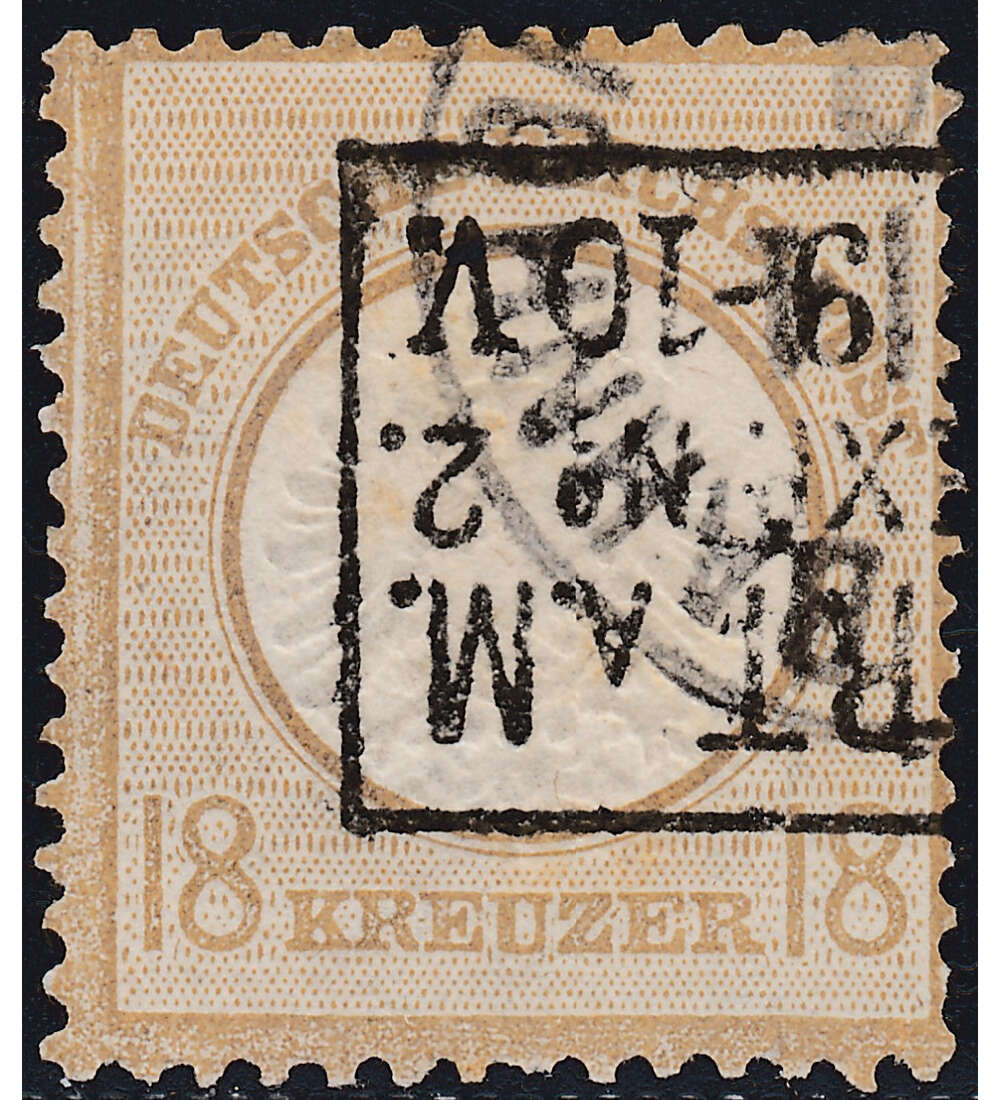 Deutsches Reich Nr. 28 gestempelt mit Farbfotoattest