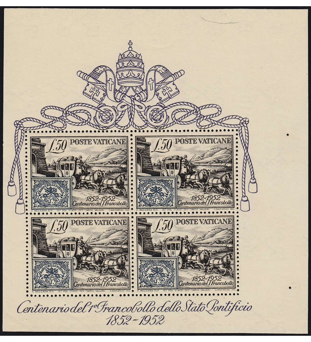 Vatikan Block 1 postfrisch ** mit 10 mm berbreite