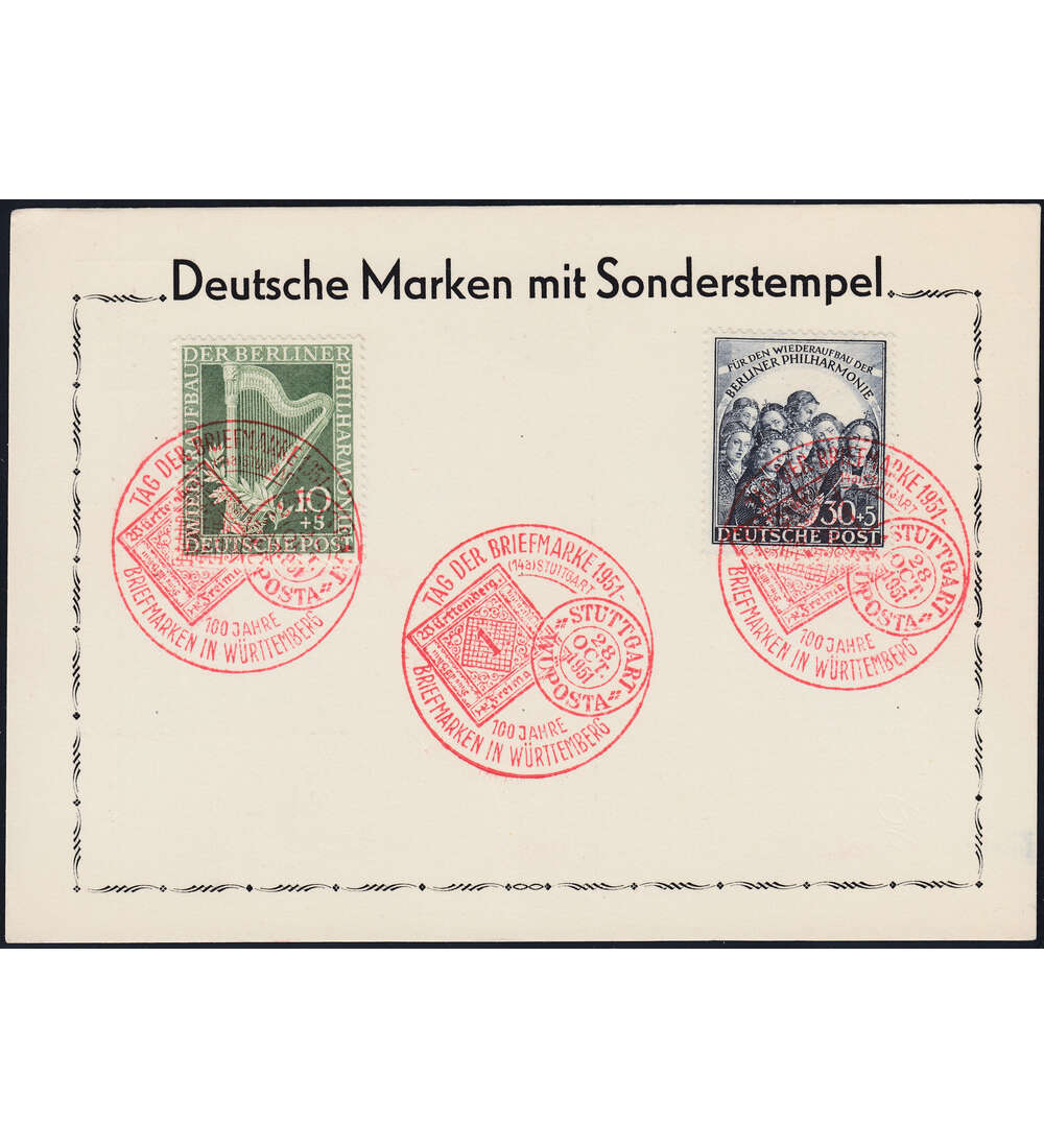 Berlin Nr. 72-73 mit rotem Sonderstempel