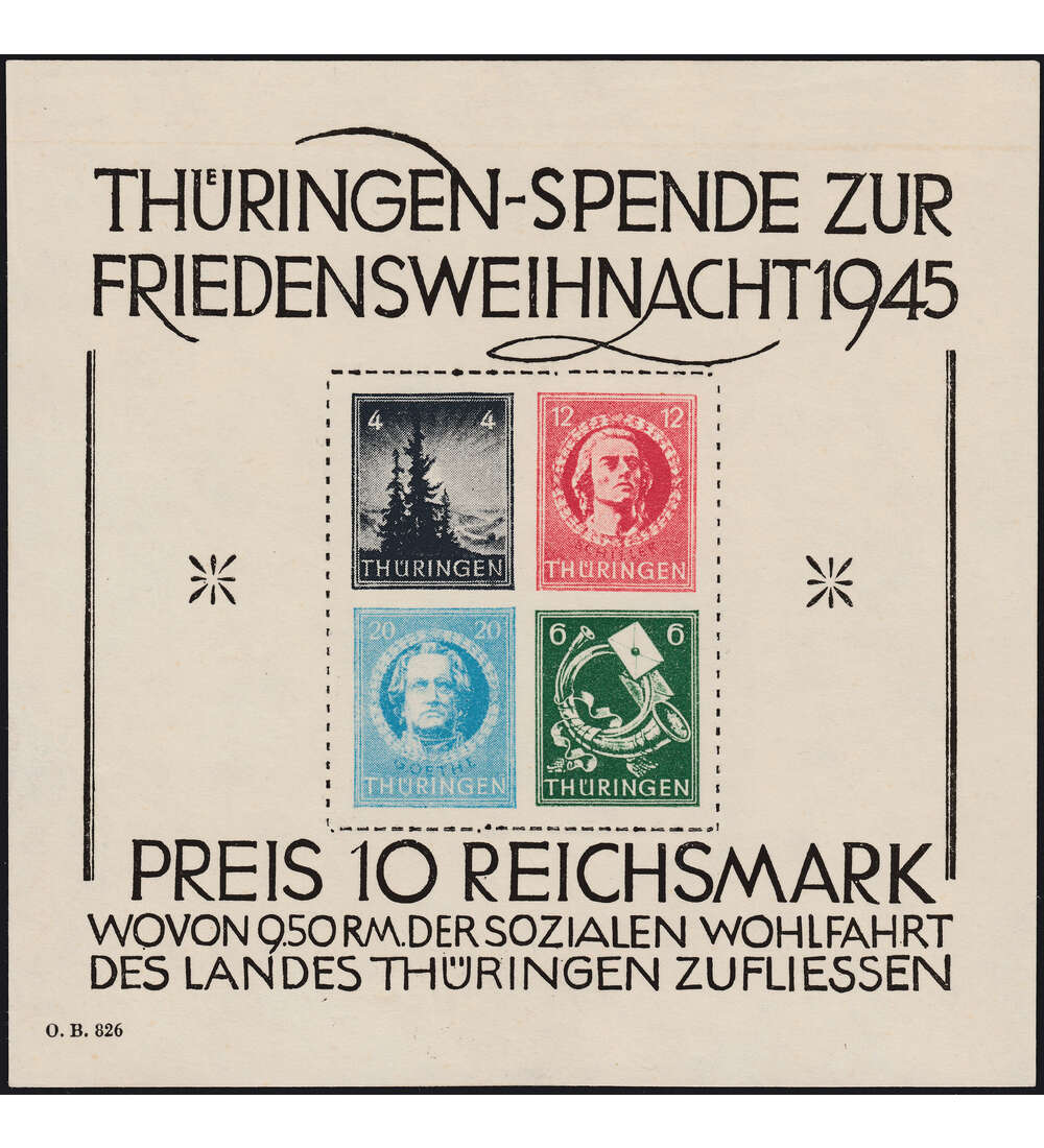 SBZ Block 2 x postfrisch ** typgeprft und signiert