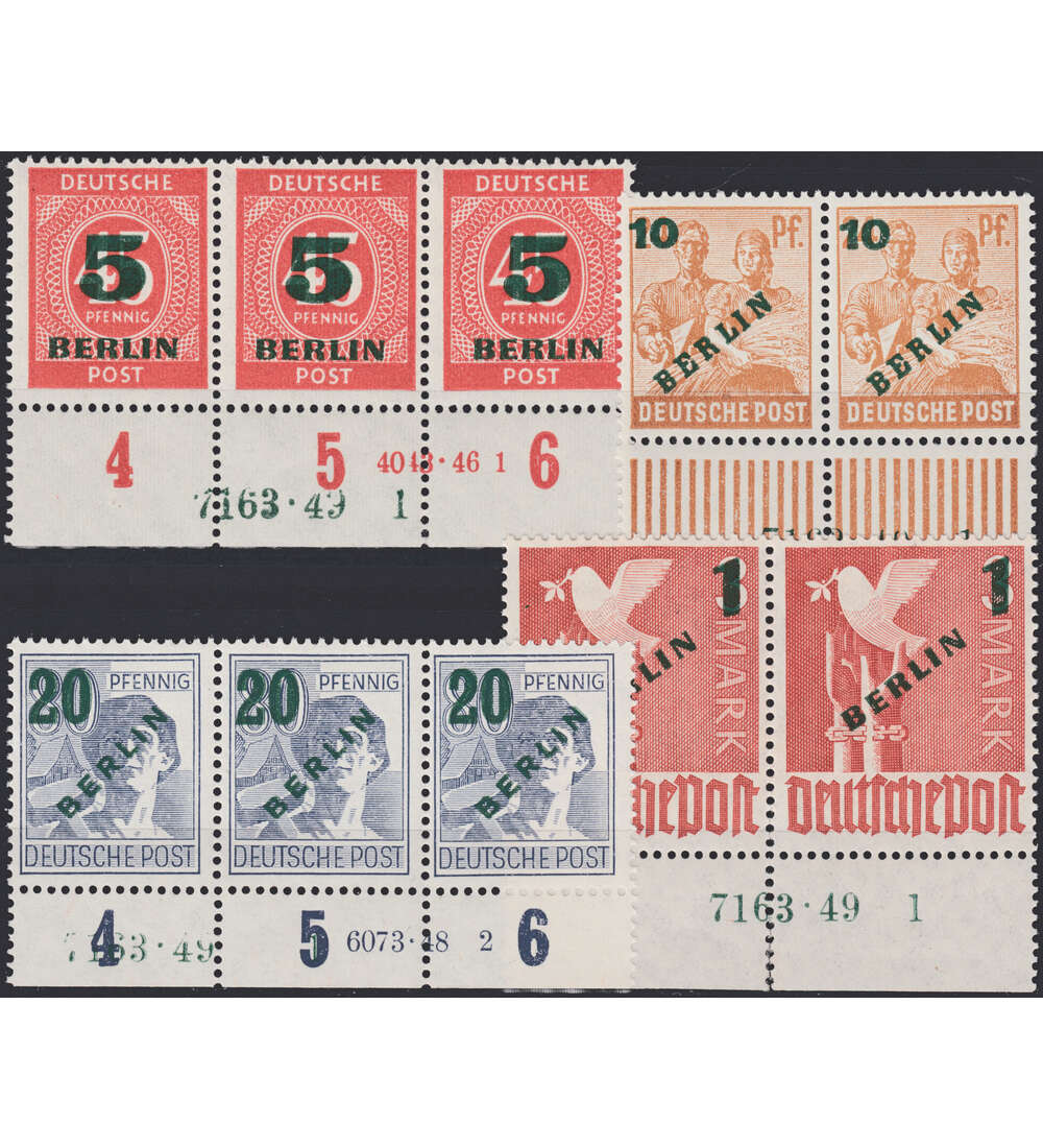 Berlin HAN-Nummern Nr. 64-67 postfrisch **