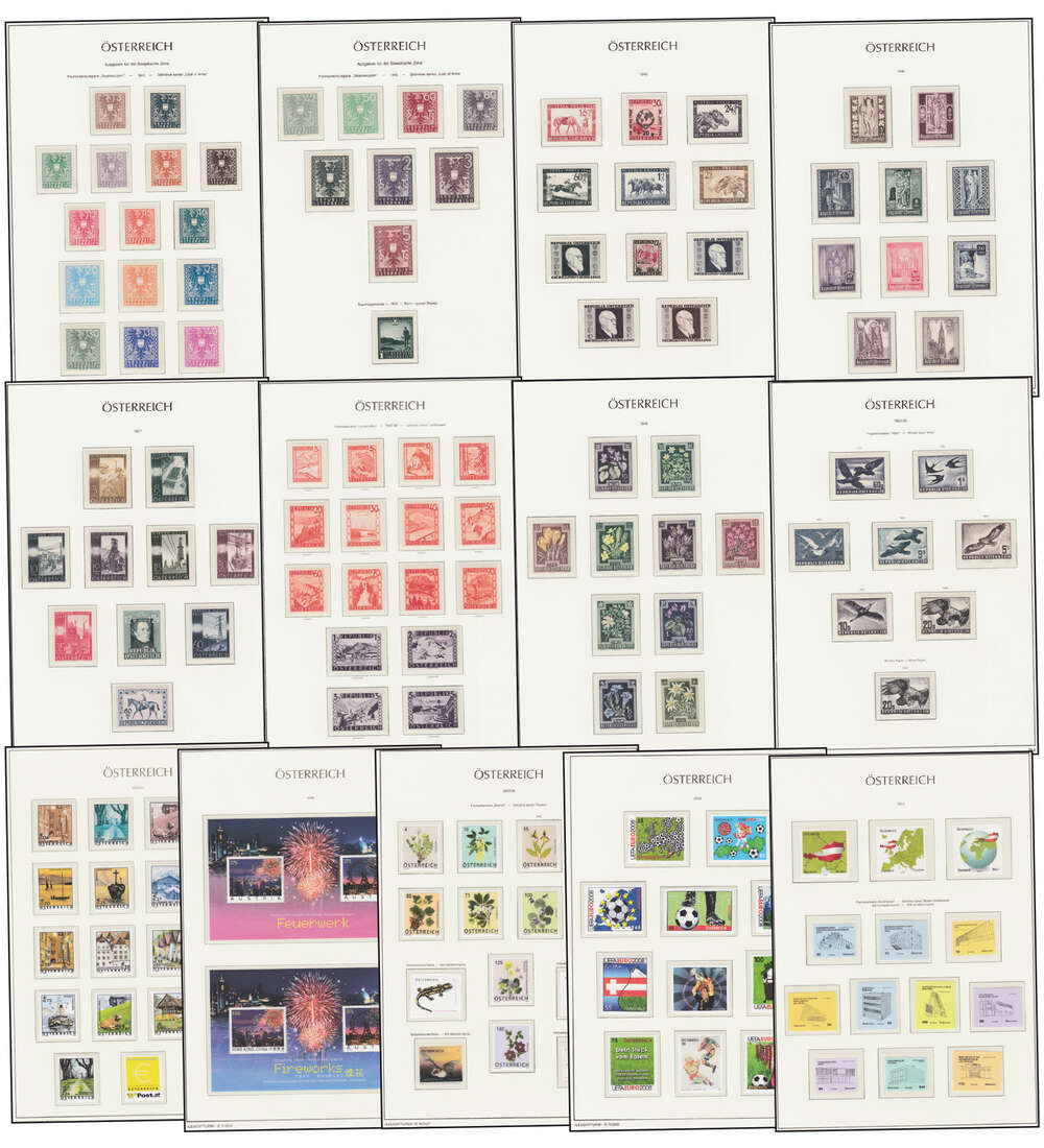 sterreich - Luxuskollektion 1945-2019 postfrisch **