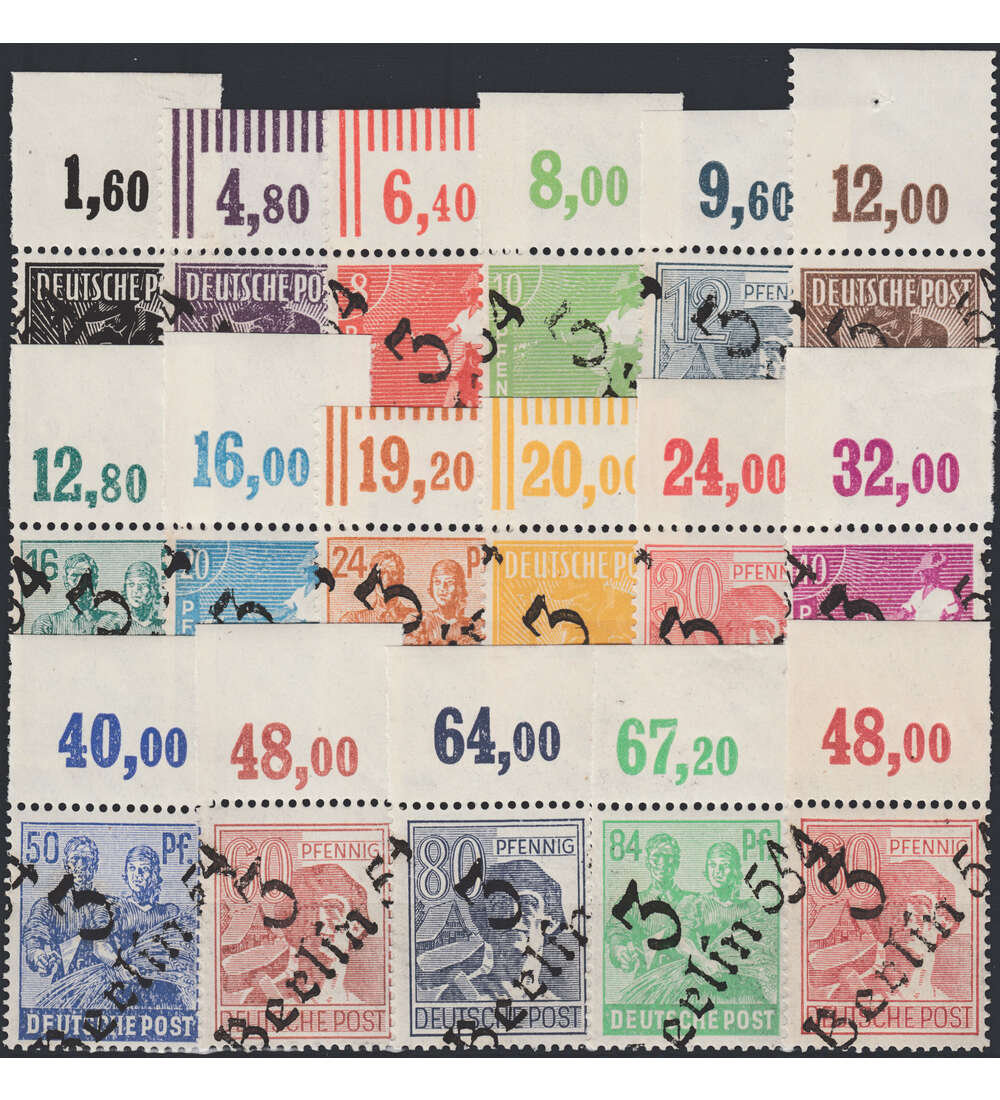 SBZ Nr. 166-181 mit 179 Oberrand postfrisch **