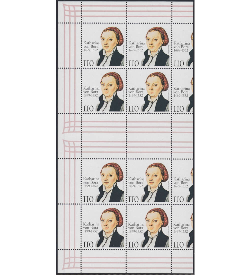 BRD Bund Nr. 2029 postfrisch ** Kleinbogen mit Totalverschnitt