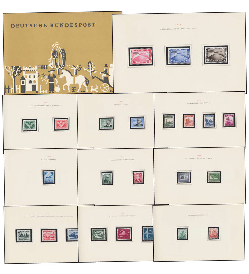 BRD Bund Ministerheft 1953 ohne Verkehrsausstellungs-Block