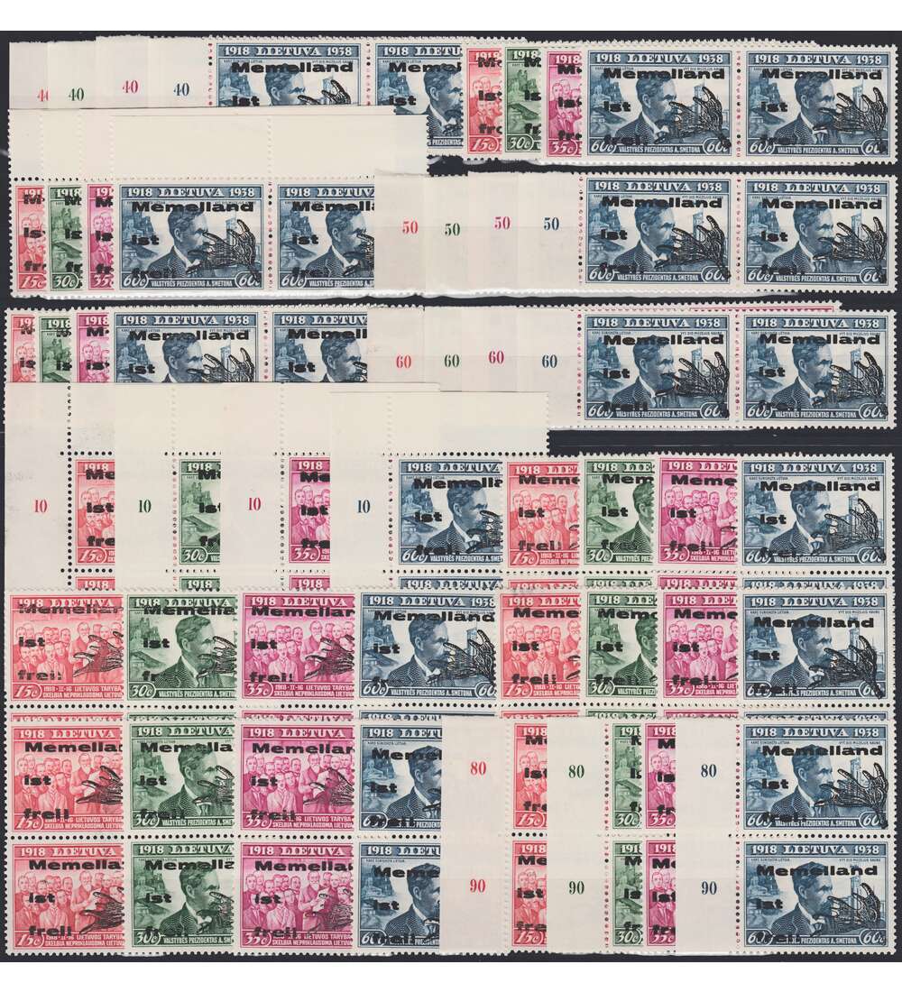 Memelland - Lokalausgabe Nr. I-IV postfrisch **