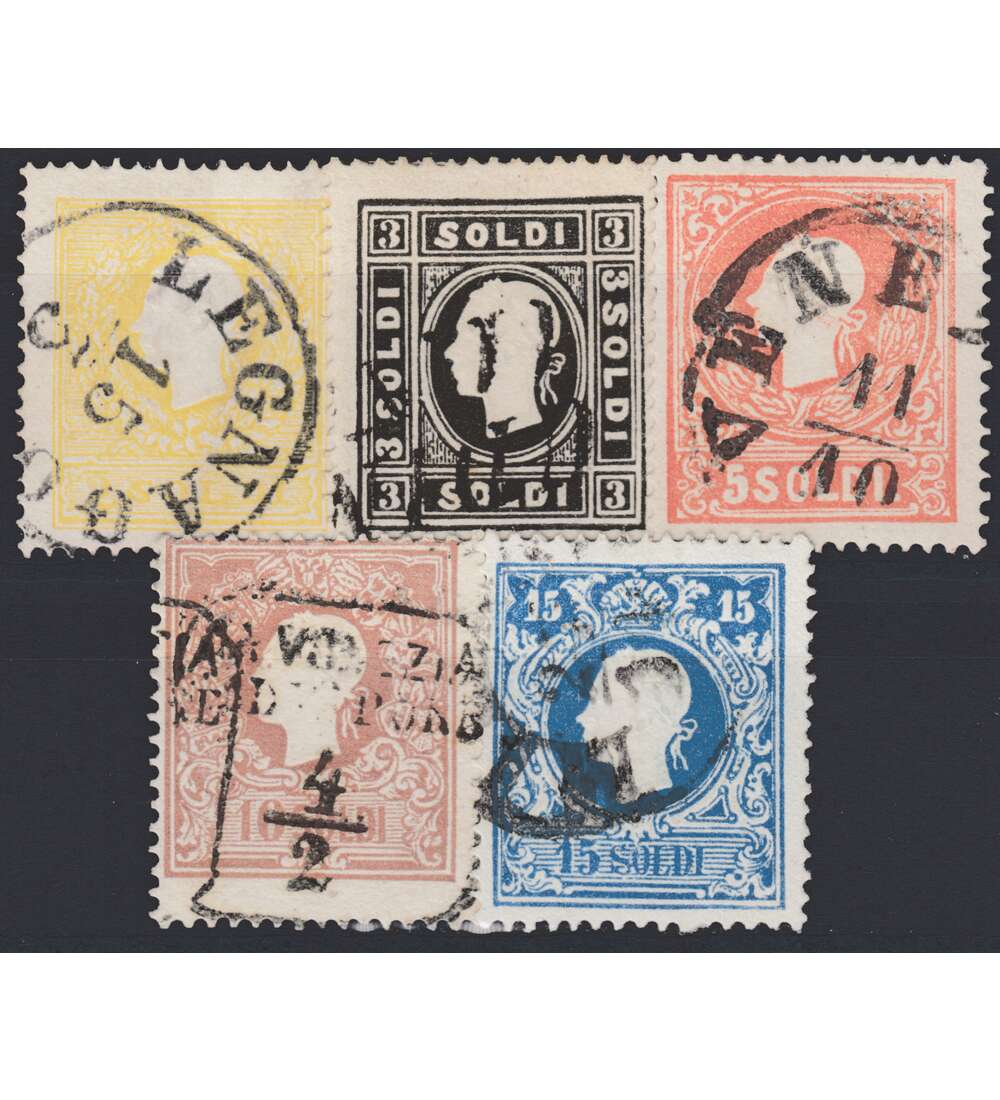 �sterreich Lombardei/Venetien Nr. 6-11 I gestempelt