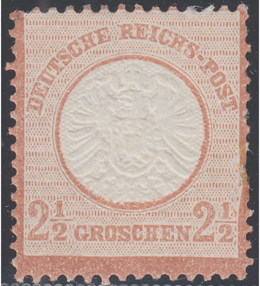 Deutsches Reich Nr. 21 Brustschild mit Farbfotobefund