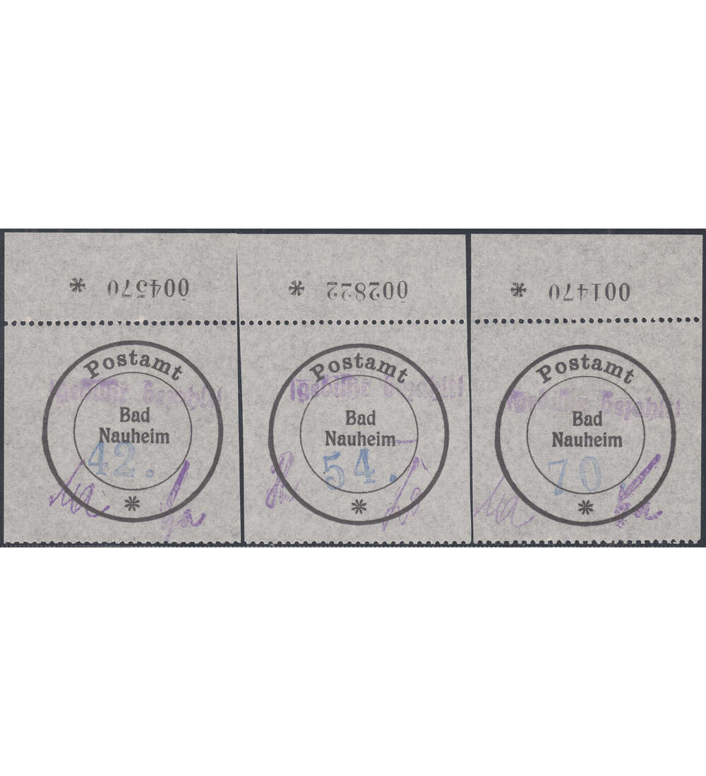 Lokalausgabe Bad Nauheim 3 Wertstufen mit Bogenrand zhler