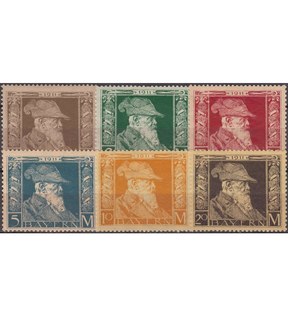 Bayern Luitpold 1911 Nr. 86-91 I ungestempelt