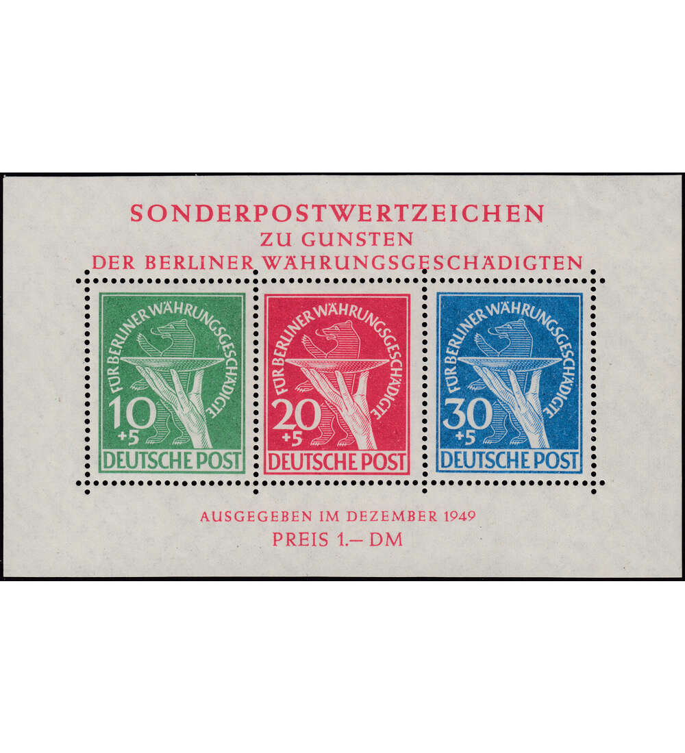 Berlin W�hrungs-Block postfrisch gepr�ft