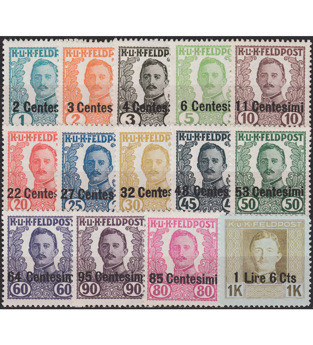 �sterreich-Ausgabe f�r Italien Nr. I - XIV postfrisch **