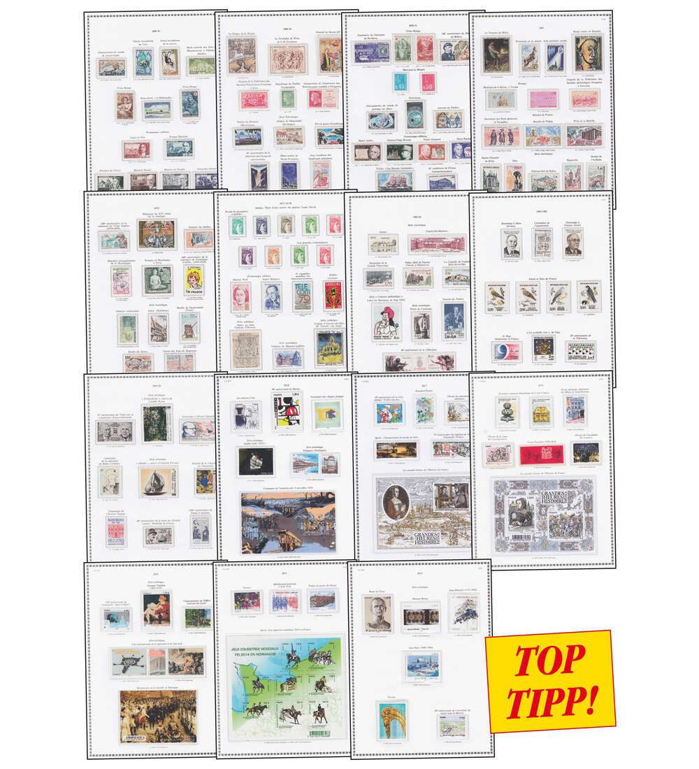 Frankreich 1960 - 2018 postfrische Sammlung