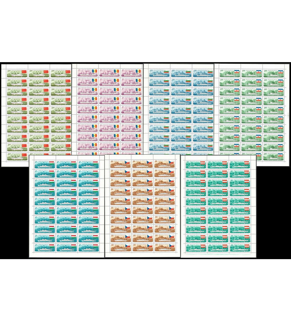 Ungarn Nr. 2323 A - 2329 A postfrisch ** Originalbogen-Satz