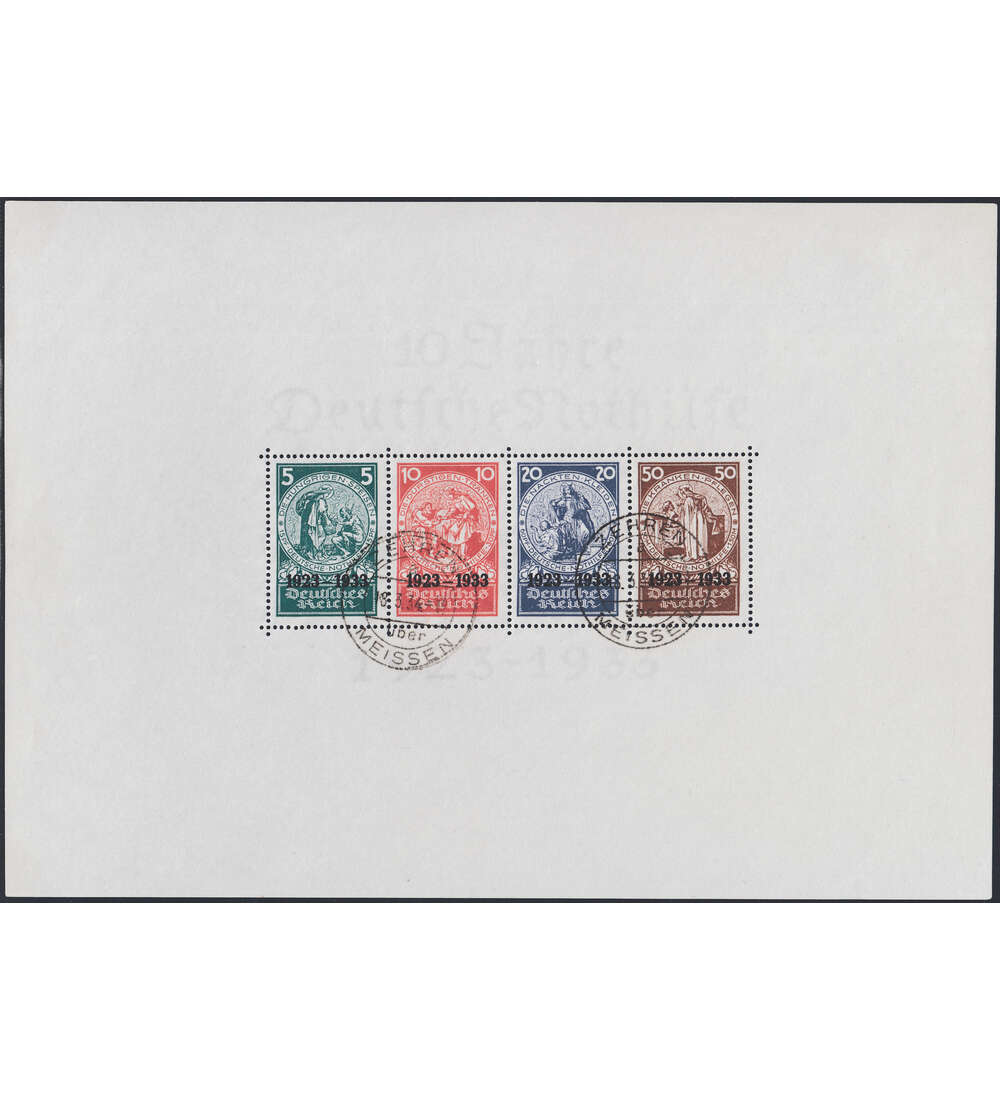 Deutsches Reich Block 2 gestempelt geprft und signiert