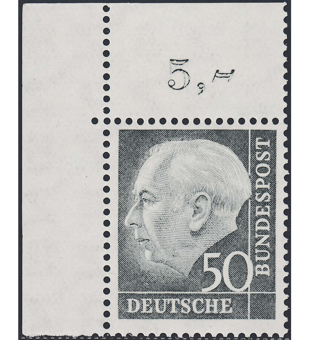 BRD Bund Nr. 189 postfrisch, Ecke oben links mit Fotobefund