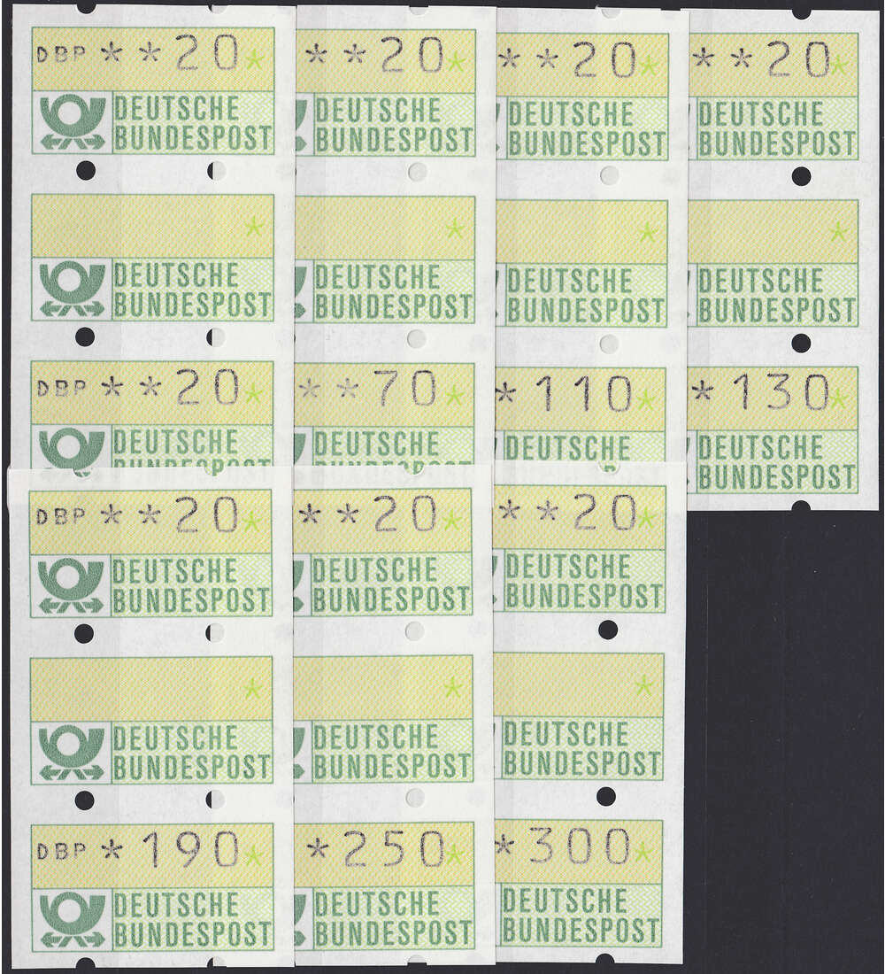 BRD - ATM - Dreierstreifen 2. Ausgabe postfrisch **