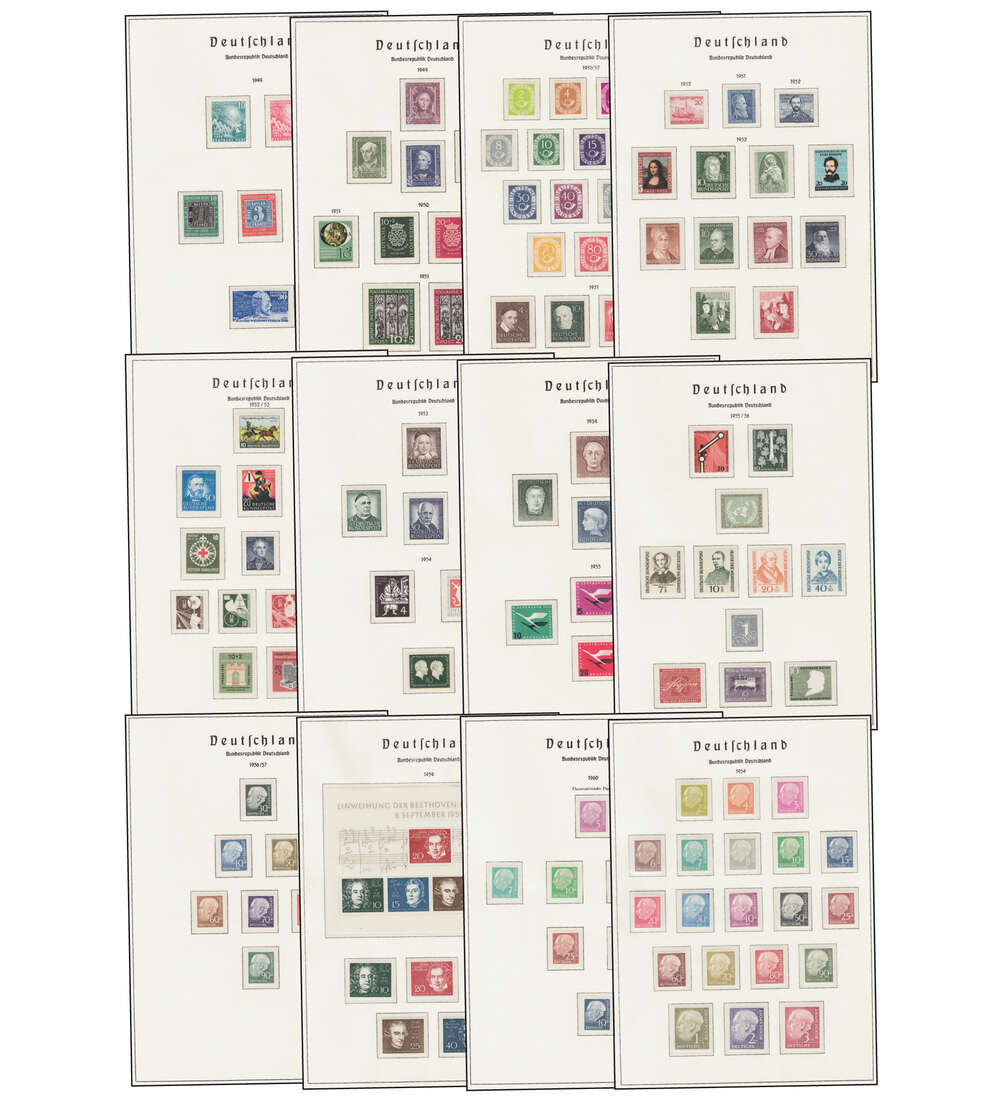 BRD Bund 1949 - 1990 Sammlung postfrisch **