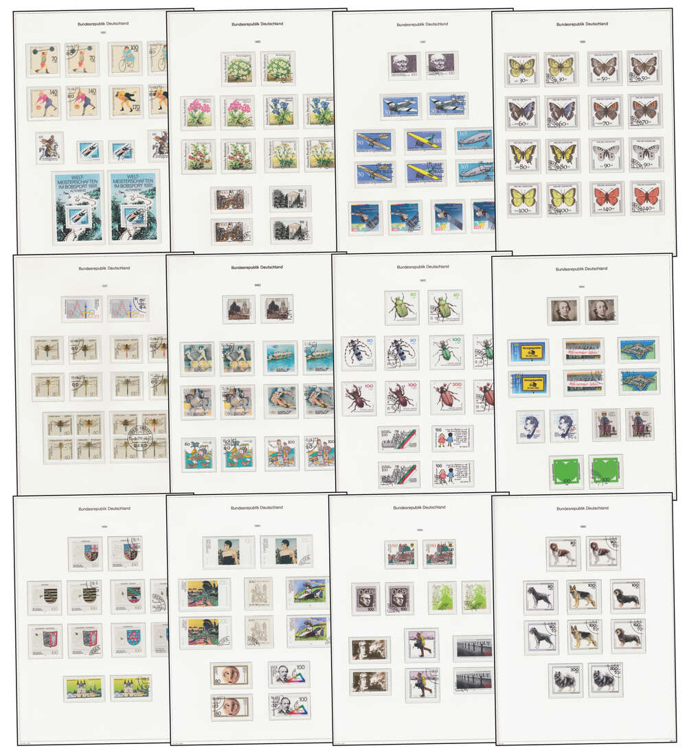 BRD Bund 1980-2000 Doppelsammlung