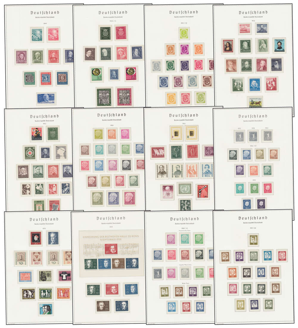 BRD Bund 1949-1959 Top-Kollektion postfrisch **