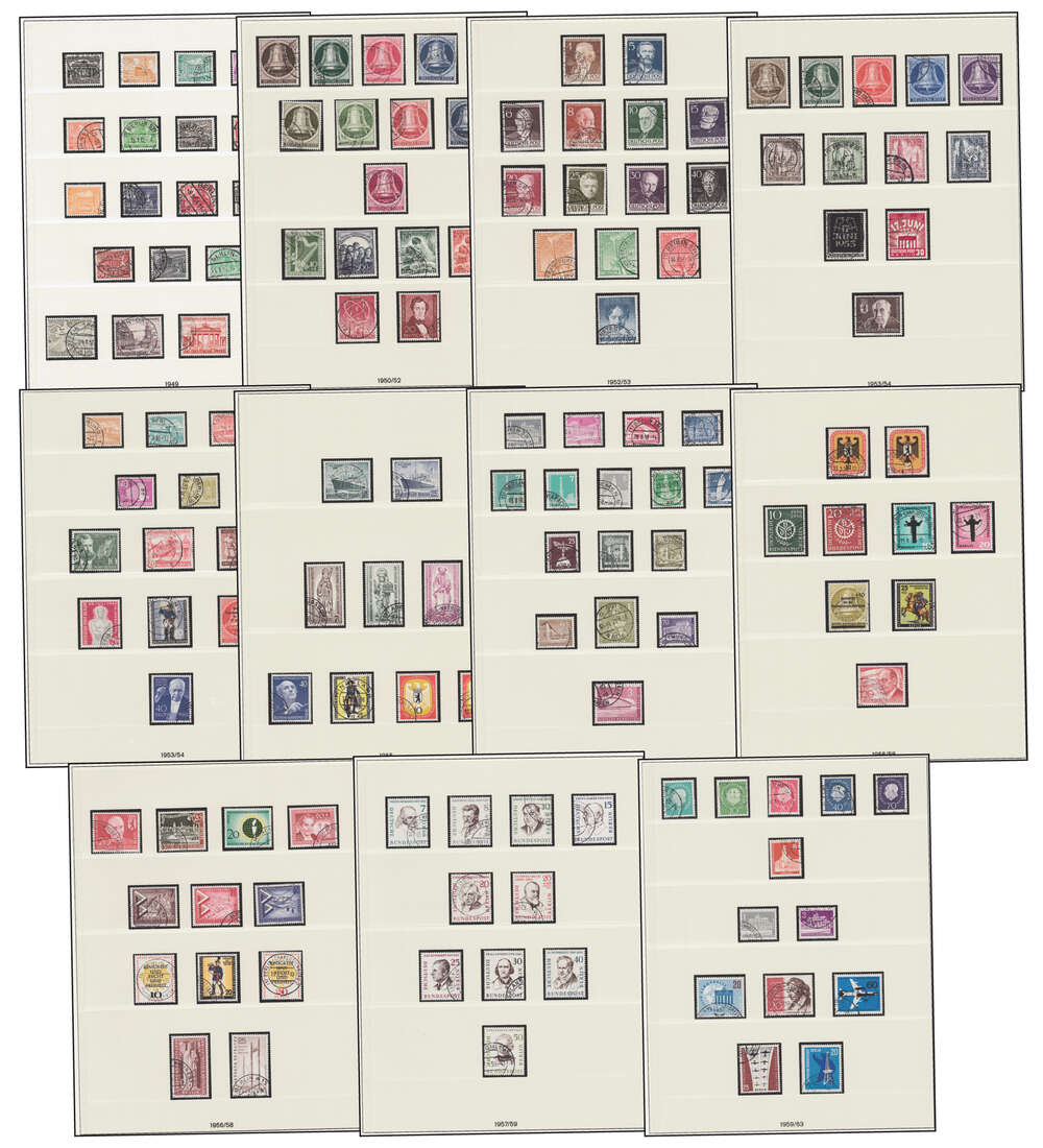 Berlin 1950 - 1959 gestempelt