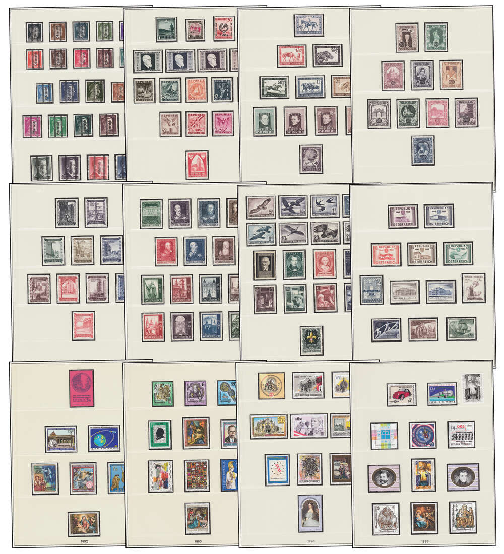 sterreich 1945 - 2000 postfrische Kollektion