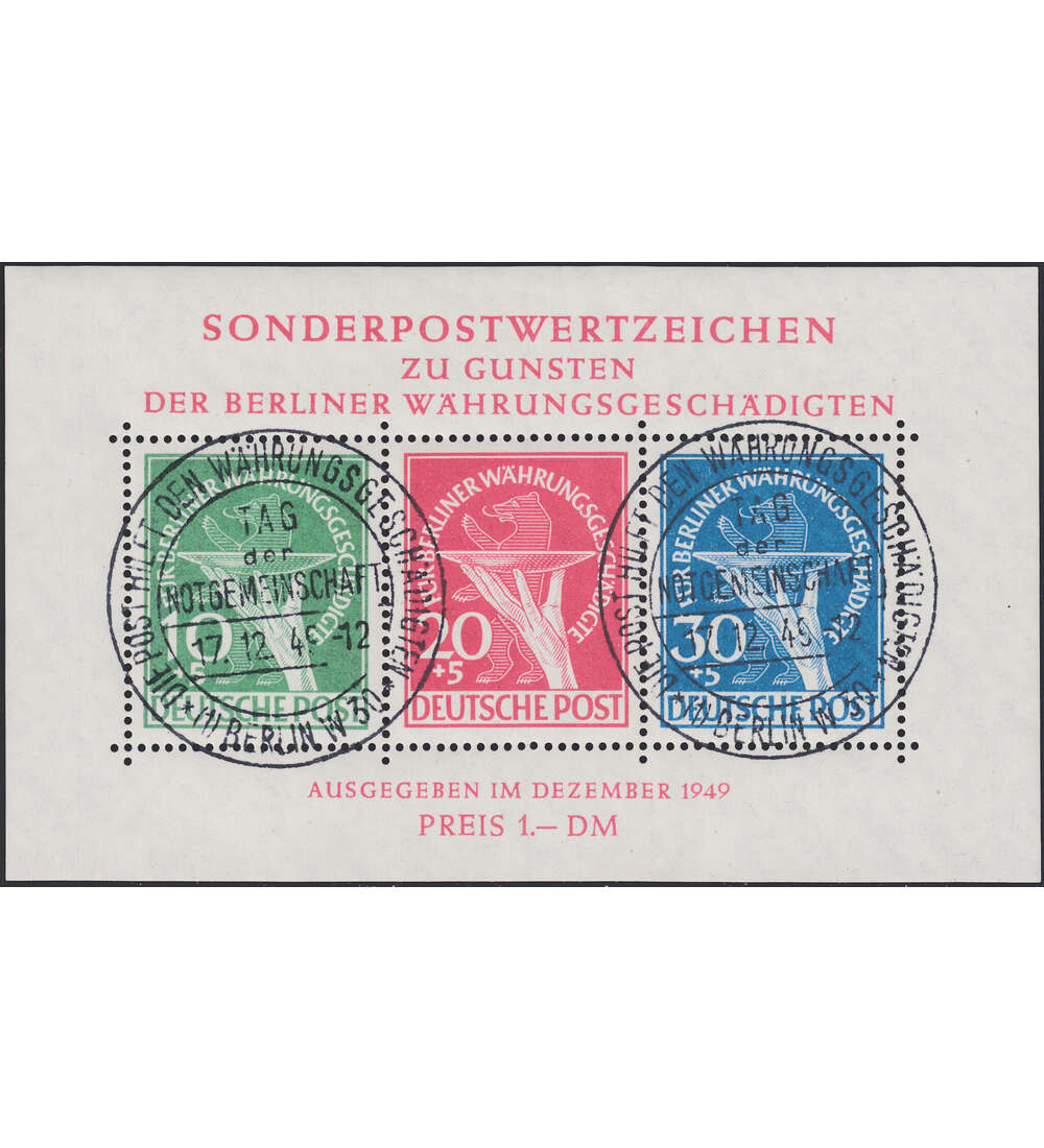 Berlin Block 1 gestempelt