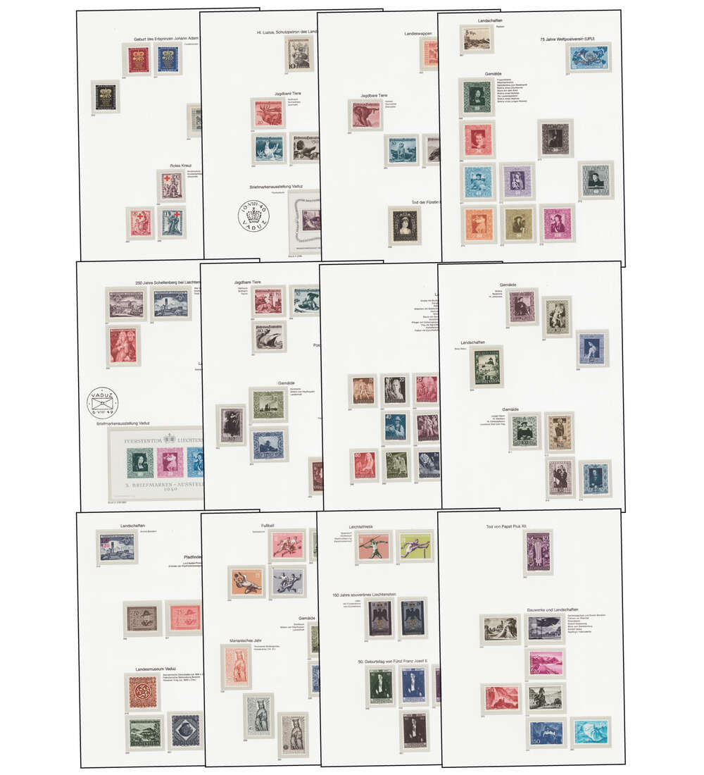 Liechtenstein - Kollektion 1945-2018 postfrisch **