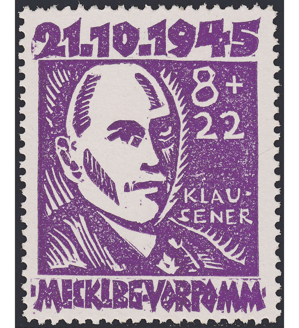 SBZ - Plattenfehler Nr. 21 VII postfrisch  Opfer des Faschismus 1945 