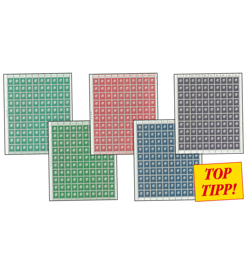 Berlin Nr. 182 - 186 Bogensatz postfrisch **