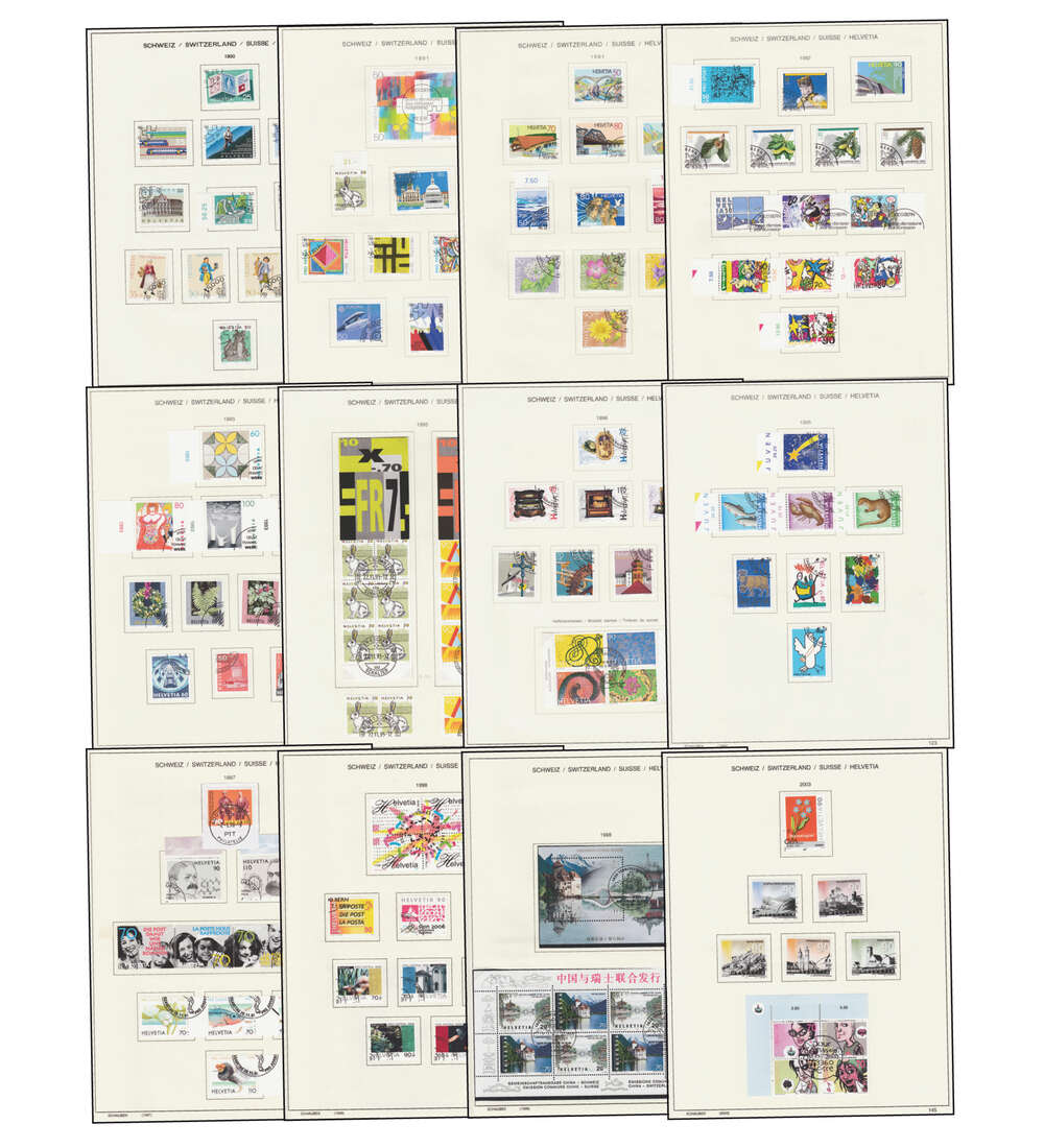 Schweiz Prestige - Kollektion 1850 - 2015 gestempelt