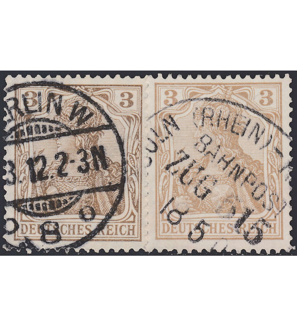 Deutsches Reich Germania Nr. 69 a + b gestempelt