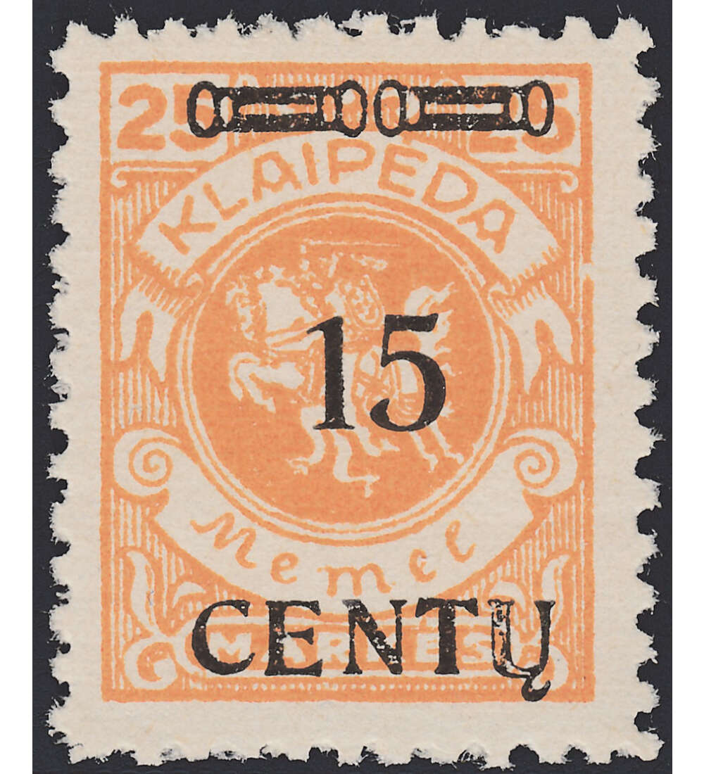 Memel Nr. 170 VIII postfrischer Plattenfehler