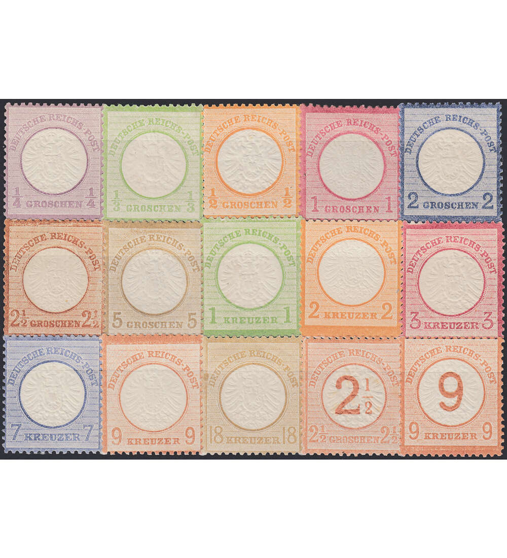 Deutsches Reich Nr. 16 - 30 ungestempelt Groes Brustschild