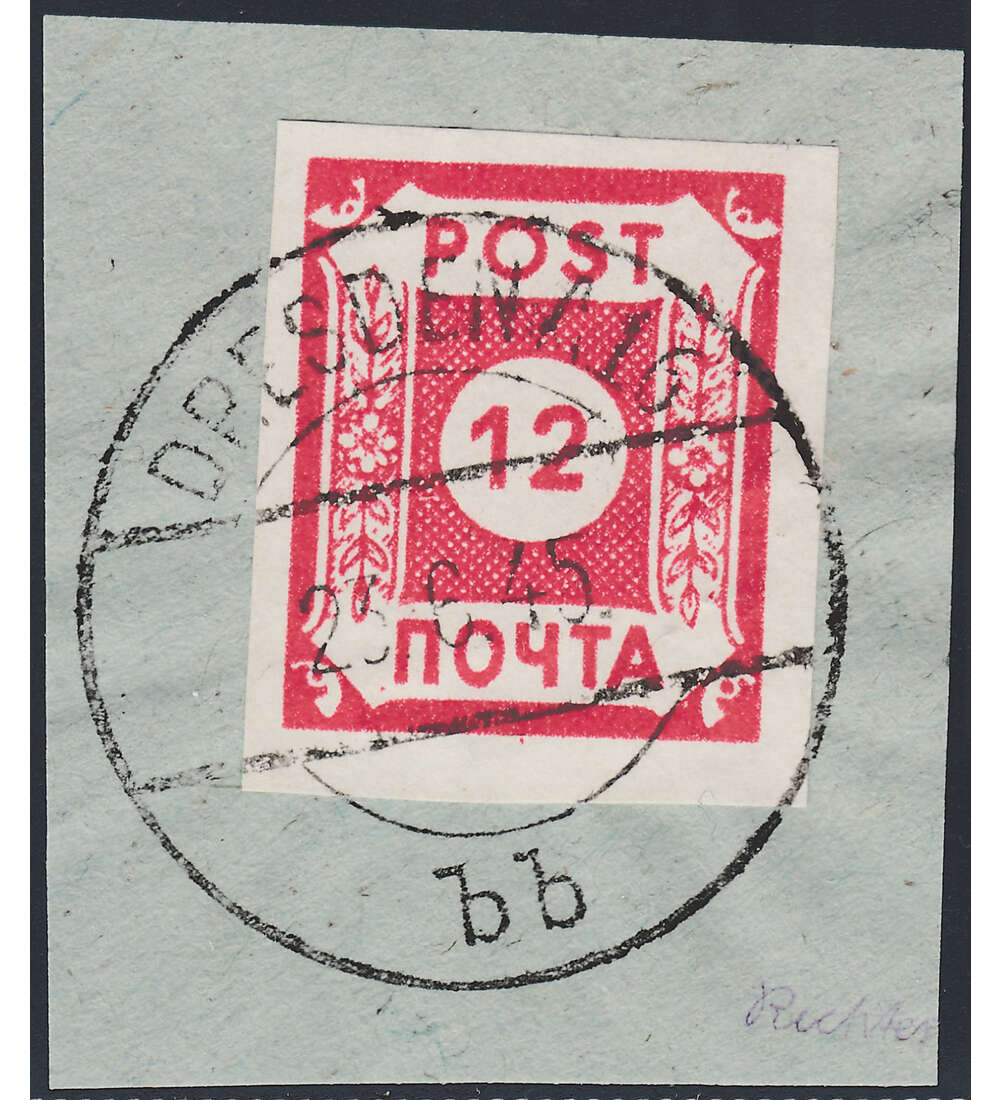 SBZ POTSCHTA Nr. B I gestempelt und geprft