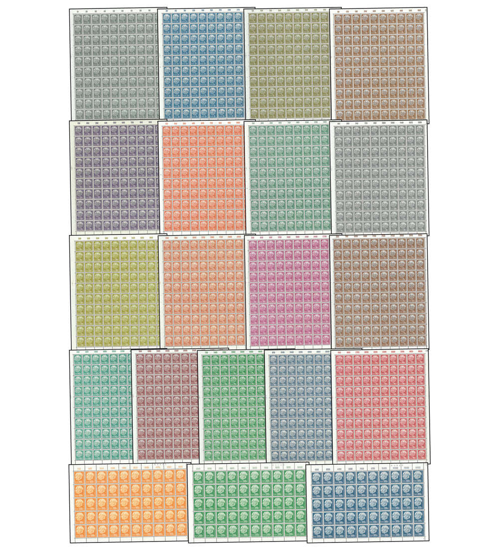 Saar Bogensatz Nr. 409 - 428 postfrisch **