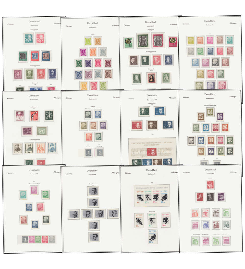 BRD Bund 1949 - 2017 Kollektion postfrisch **