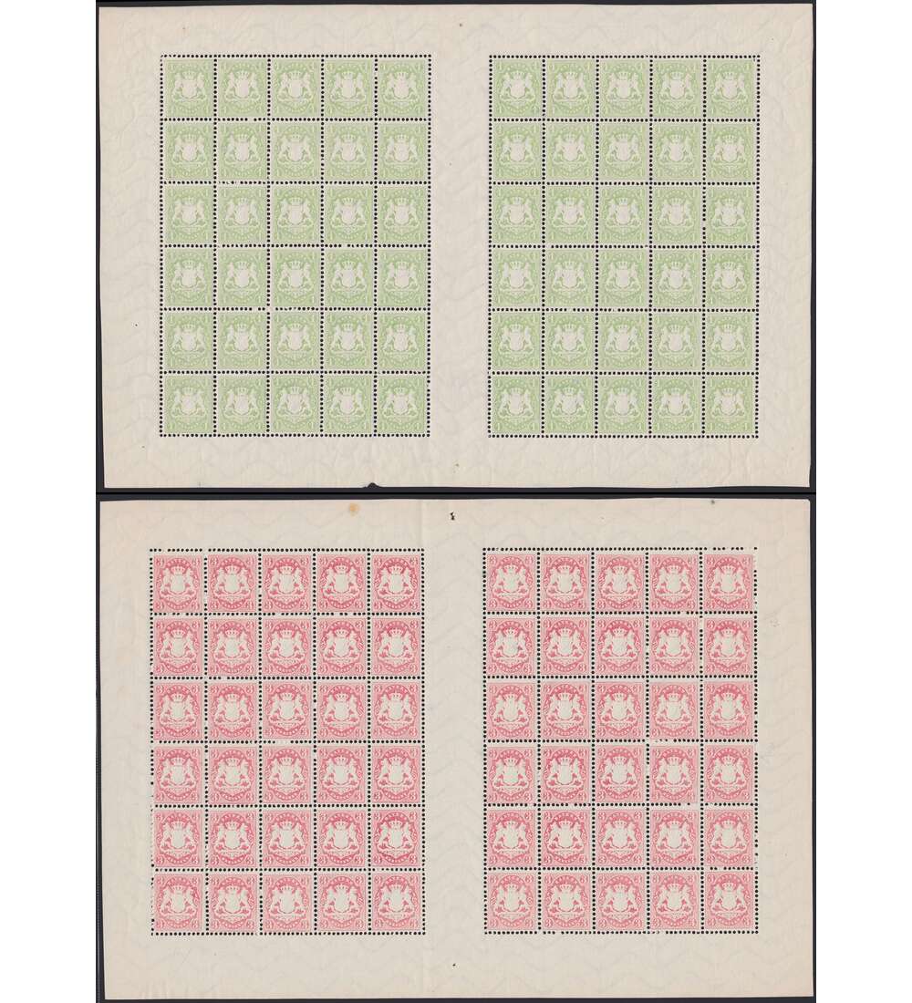 Bayern Nr. 32-33 Original - Bogen postfrisch **