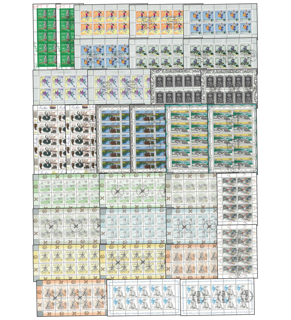 BRD Bund 10er-Kleinbogen-Sammlung  von 1994 bis 2000