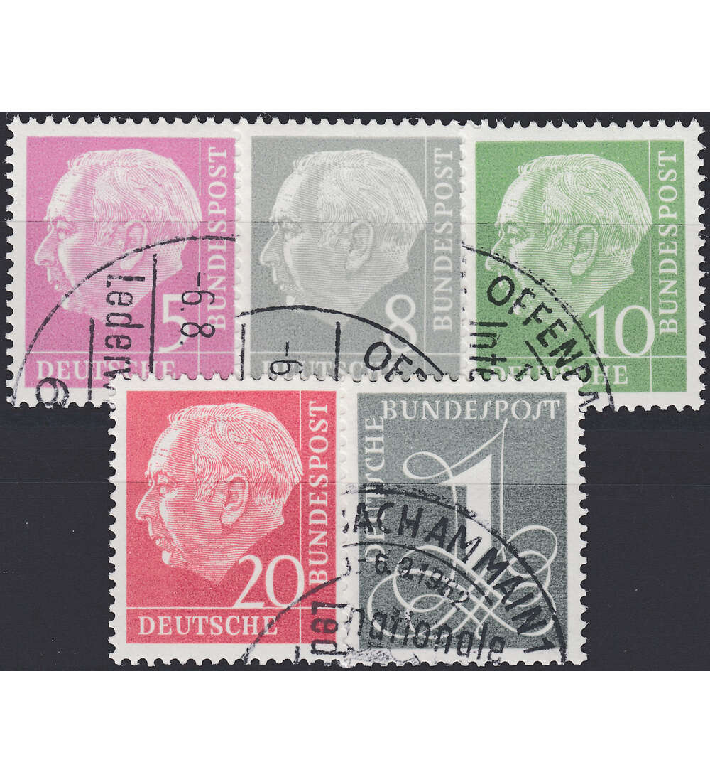 BRD Bund Nr. 179Y-185Y + 285Y gestemp.