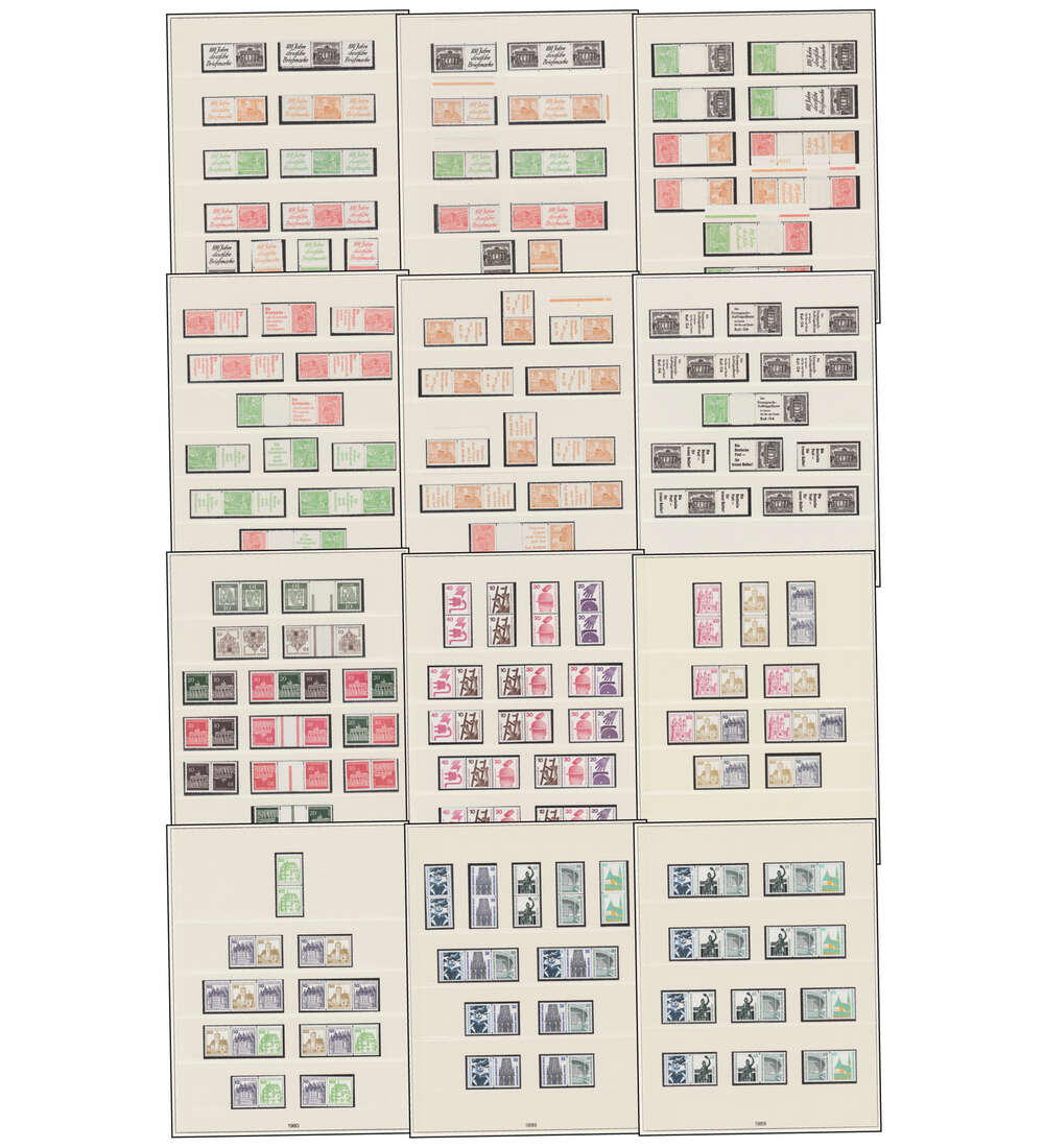 Berlin - Zusammendruck - Kollektion 1949 - 1989 postfrisch **