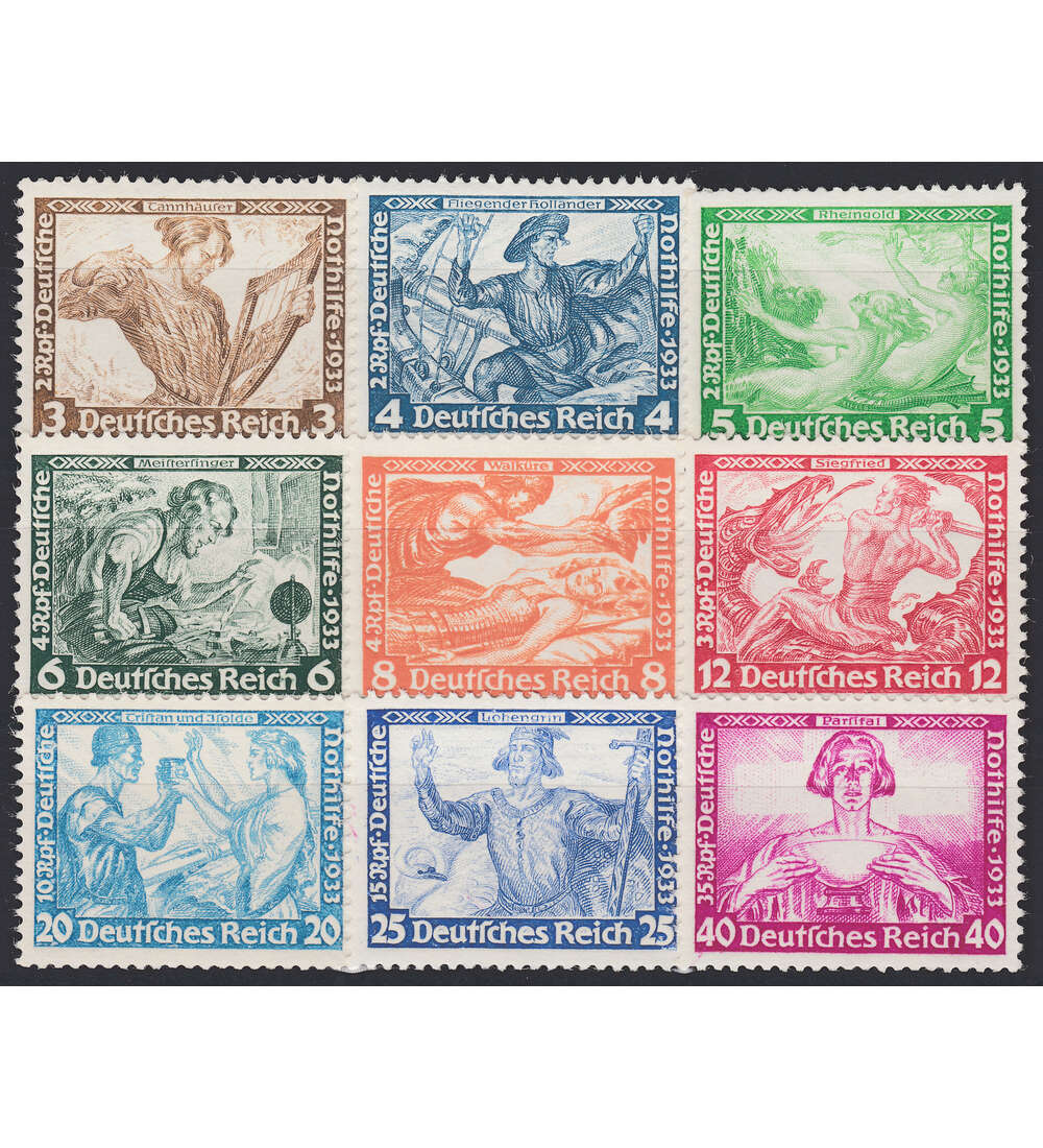 Deutsches Reich Nr. 499-507 ungestempelt Hchstwerte geprft
