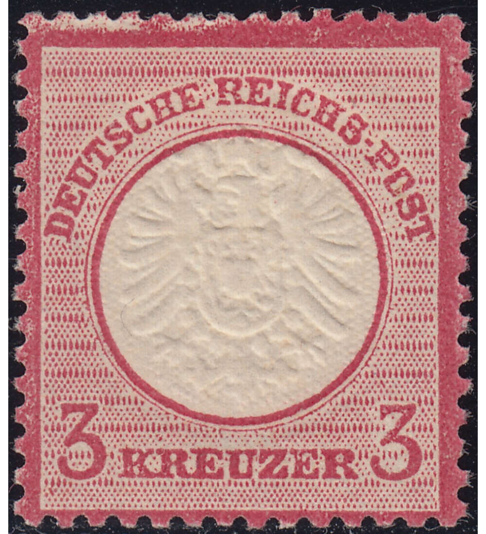 Deutsches Reich - Brustschild ungestempelt mit Plattenfehler