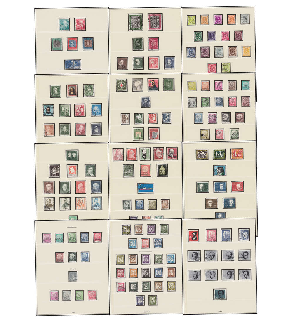 BRD Bund Komplettsammlung von 1949 bis 2020 gestempelt