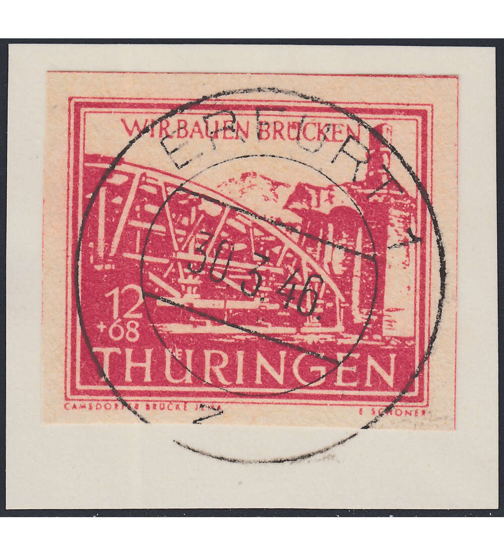 SBZ - Farbabart Nr. 113 by gestempelt mit Farbfotoattest