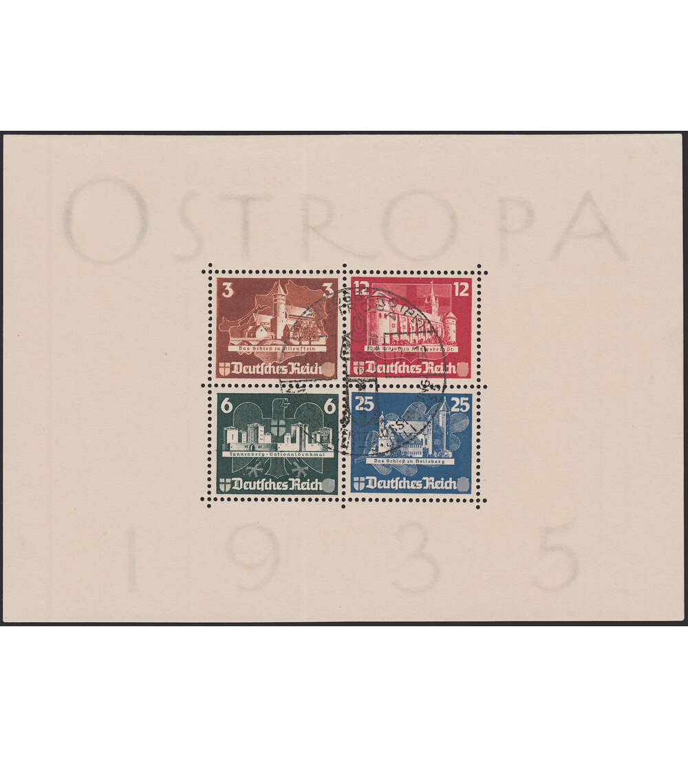Deutsches Reich Block 3 gestempelt, geprft und signiert