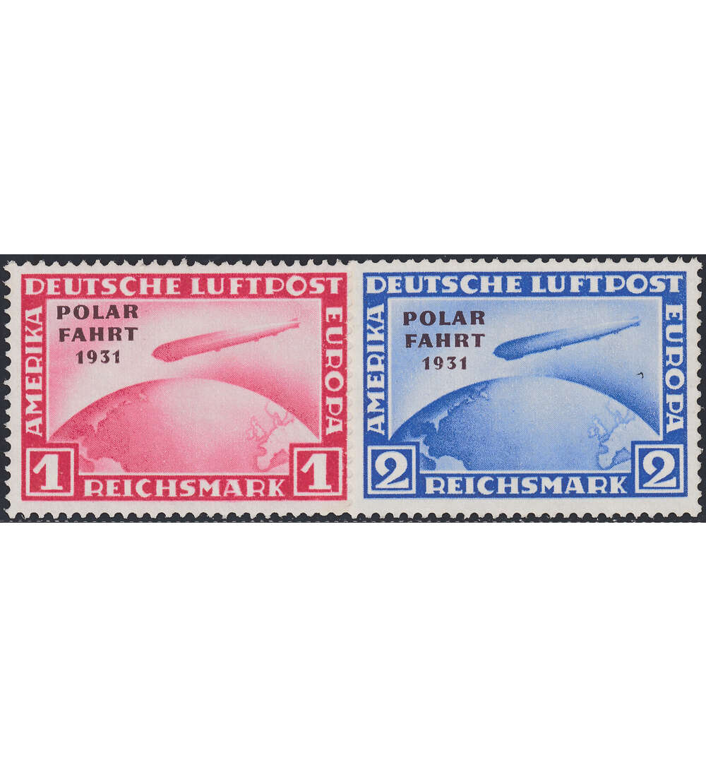 Deutsches Reich Polarfahrt Nr. 456 + 457 I postfrisch **