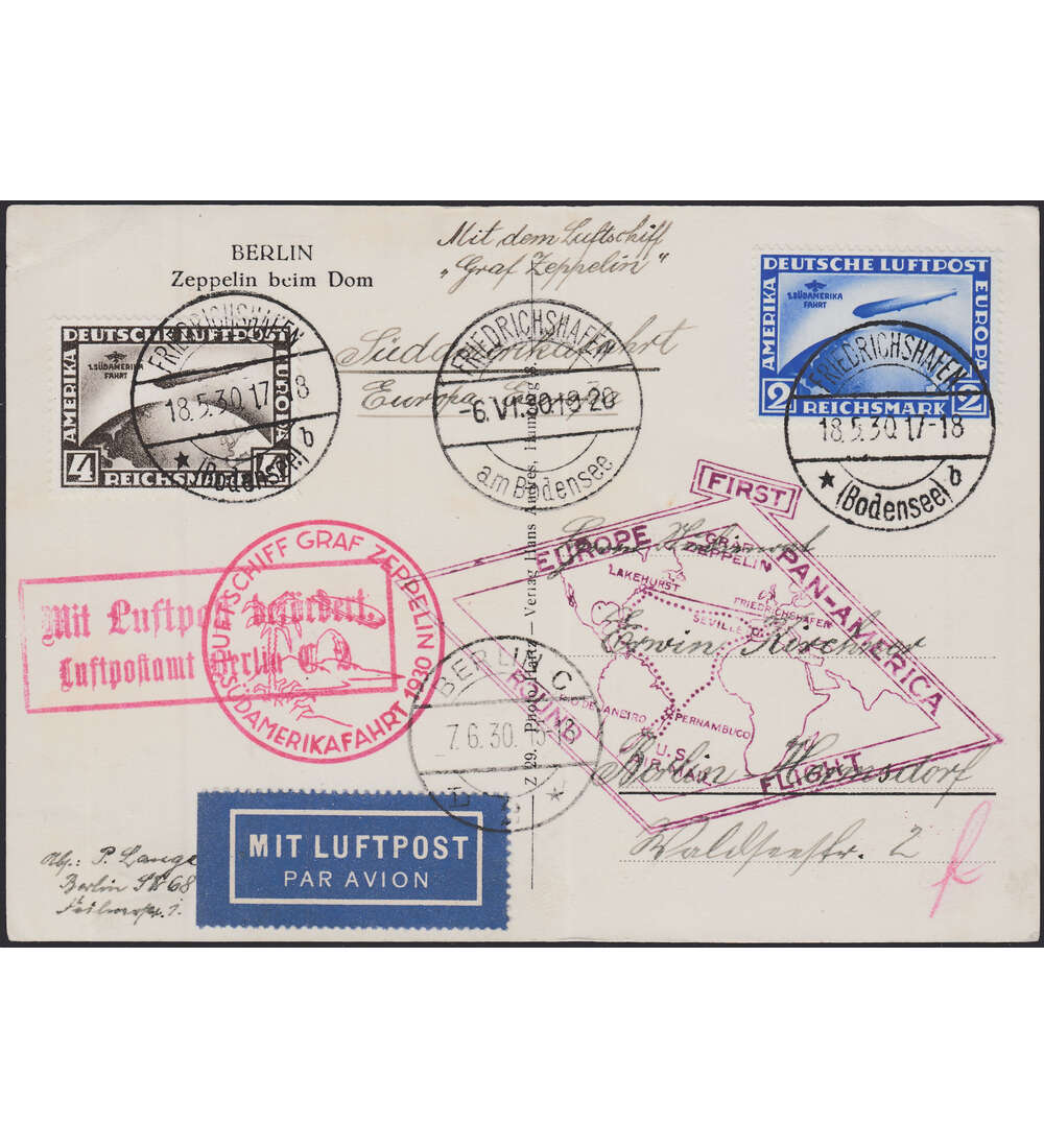 Deutsches Reich Sdamerikafahrt Nr. 438-439